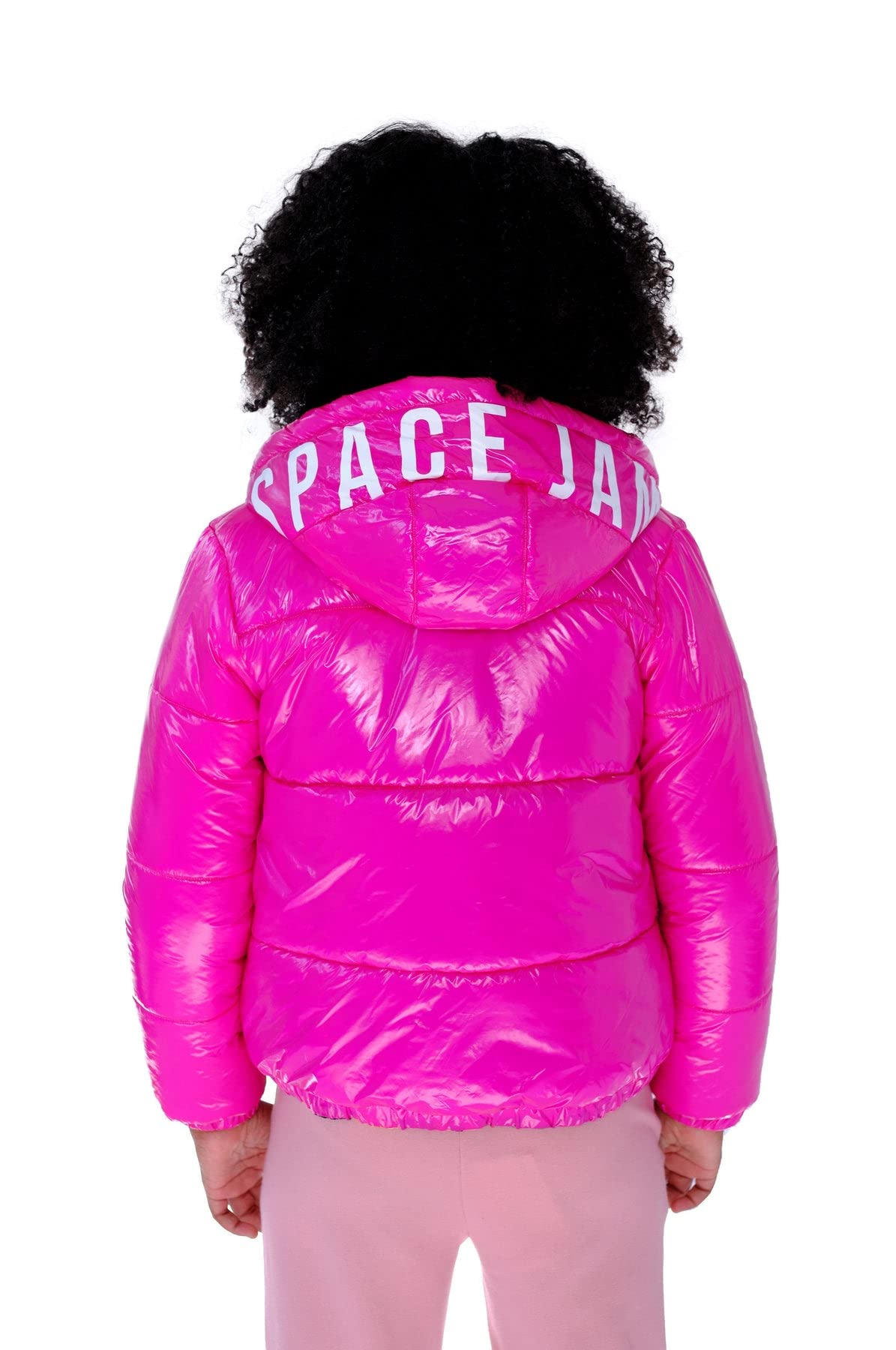 Members Only Cire Puffer With Mash Print Lining Jacket for Girls (Pack of 1) - Image 3