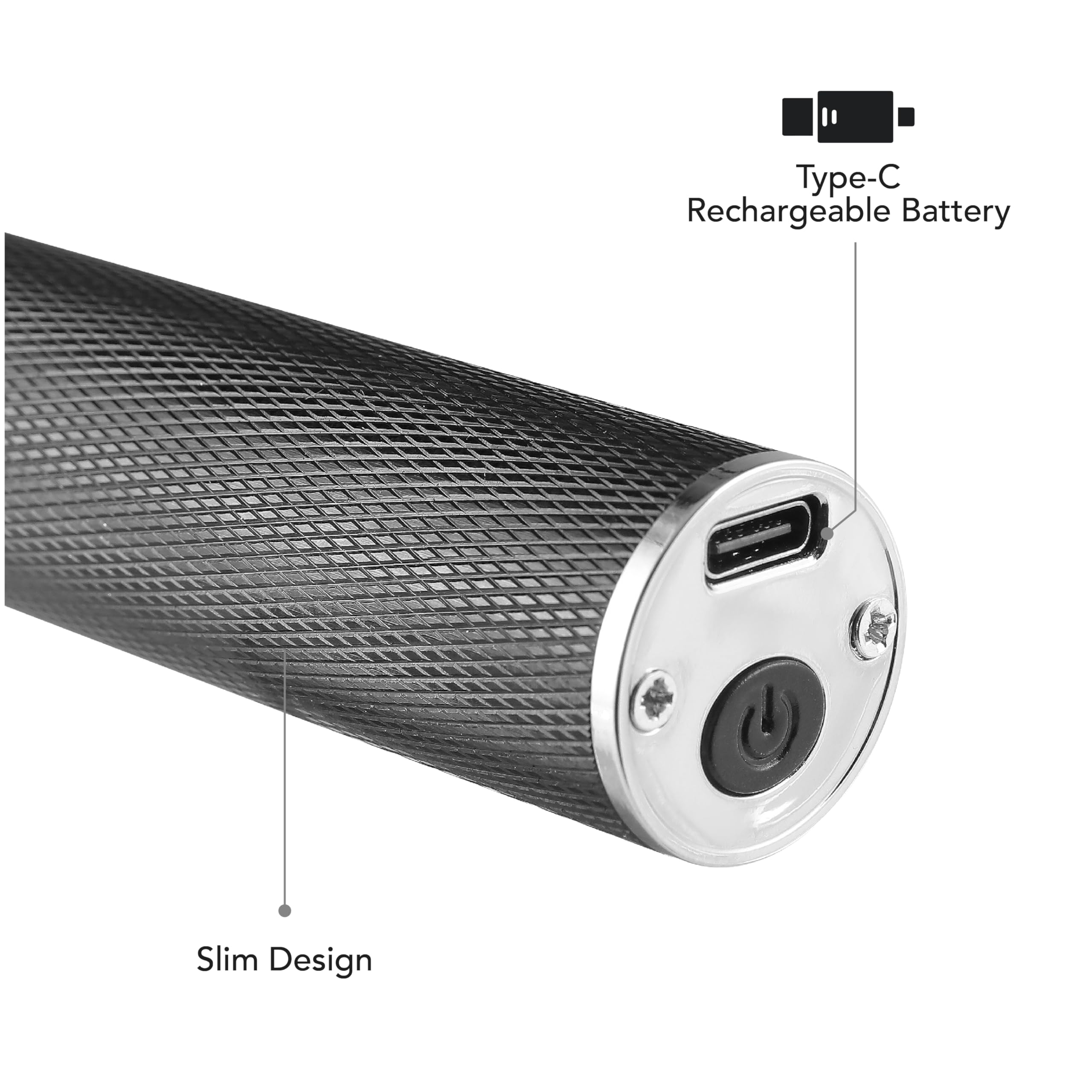 Members Only Hair Trimmer for Men, Lithium T-Blade Hair & Beard, High-Performance Stainless-Steel Blades, Close Trim Design, Type-C Rechargeable Battery, 4 Length Guards, Cleaning Brush - Image 4