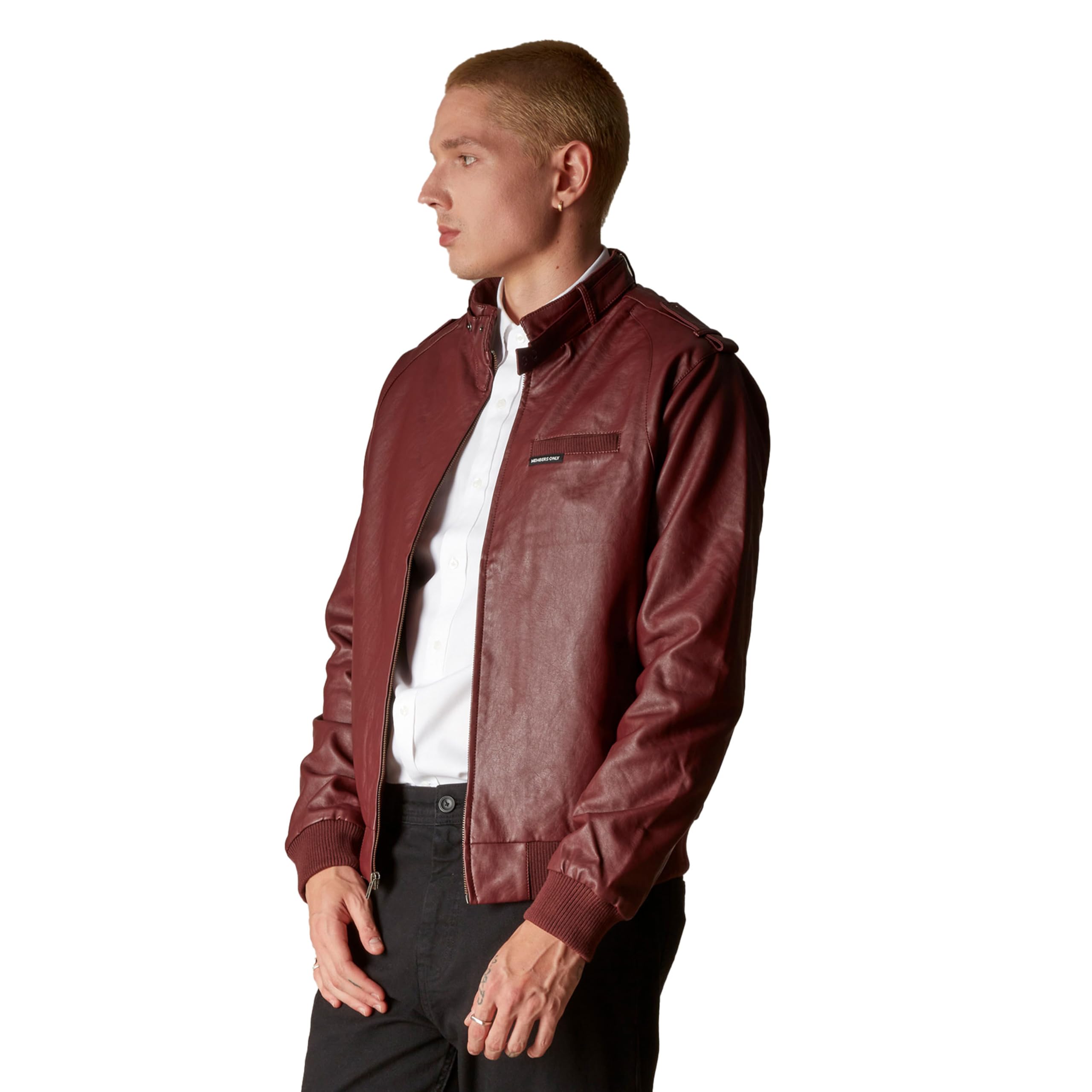 Members Only Iconic Racer Faux Leather Jacket Men - Image 4