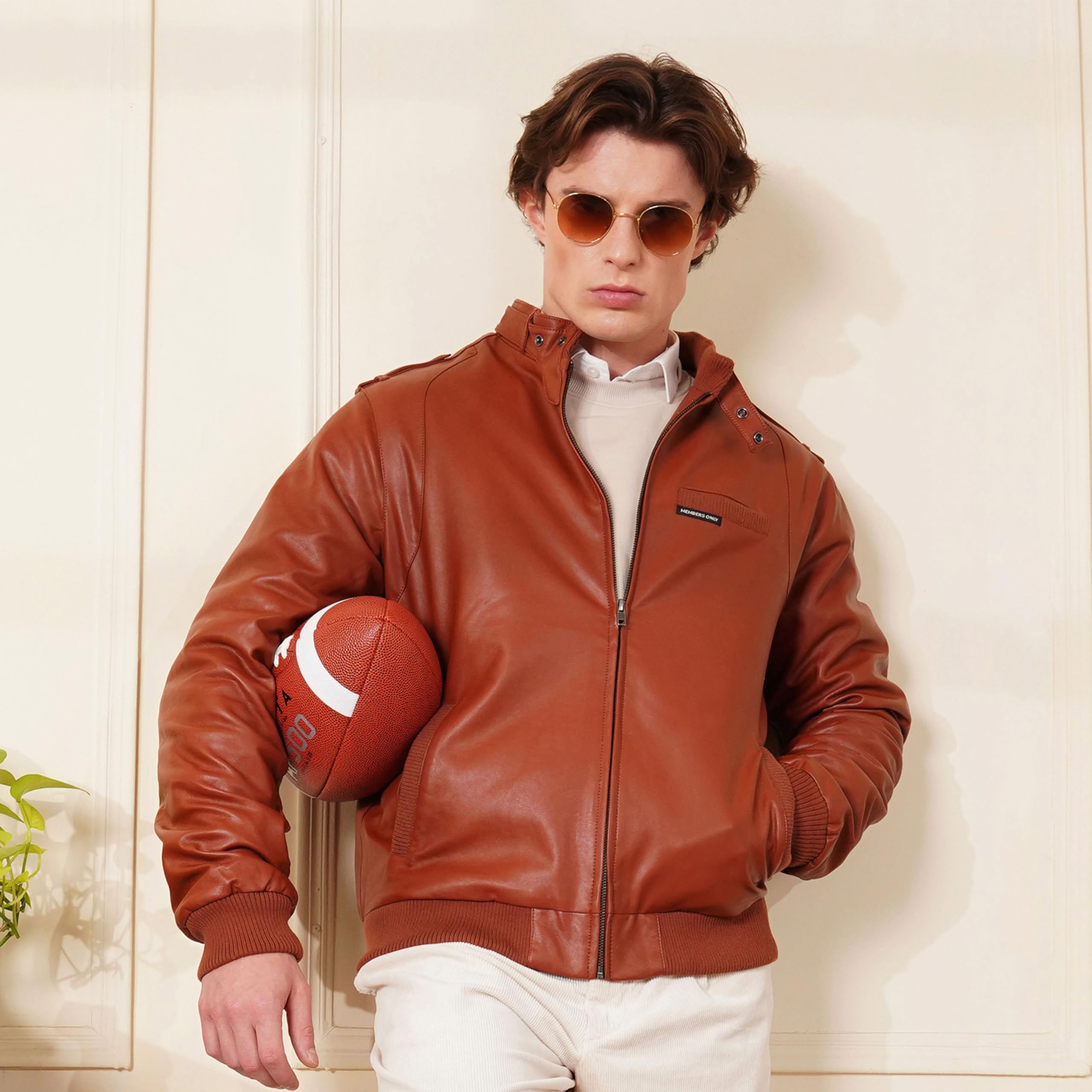 Members Only Iconic Racer Faux Leather Jacket Men - Image 3