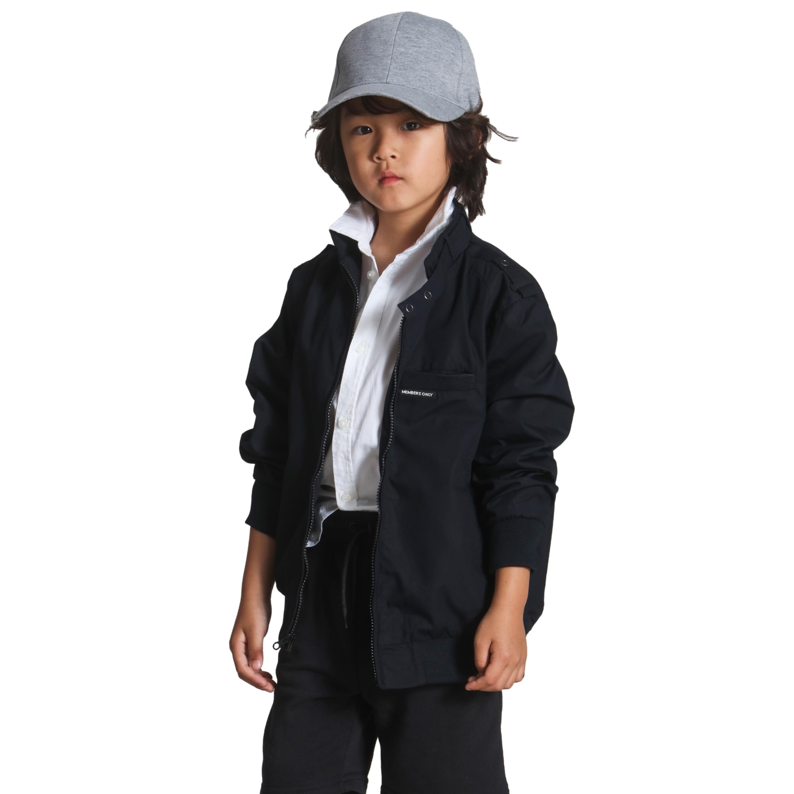 Members Only Kids Iconic Racer, Unisex Bomber Jacket - Image 3