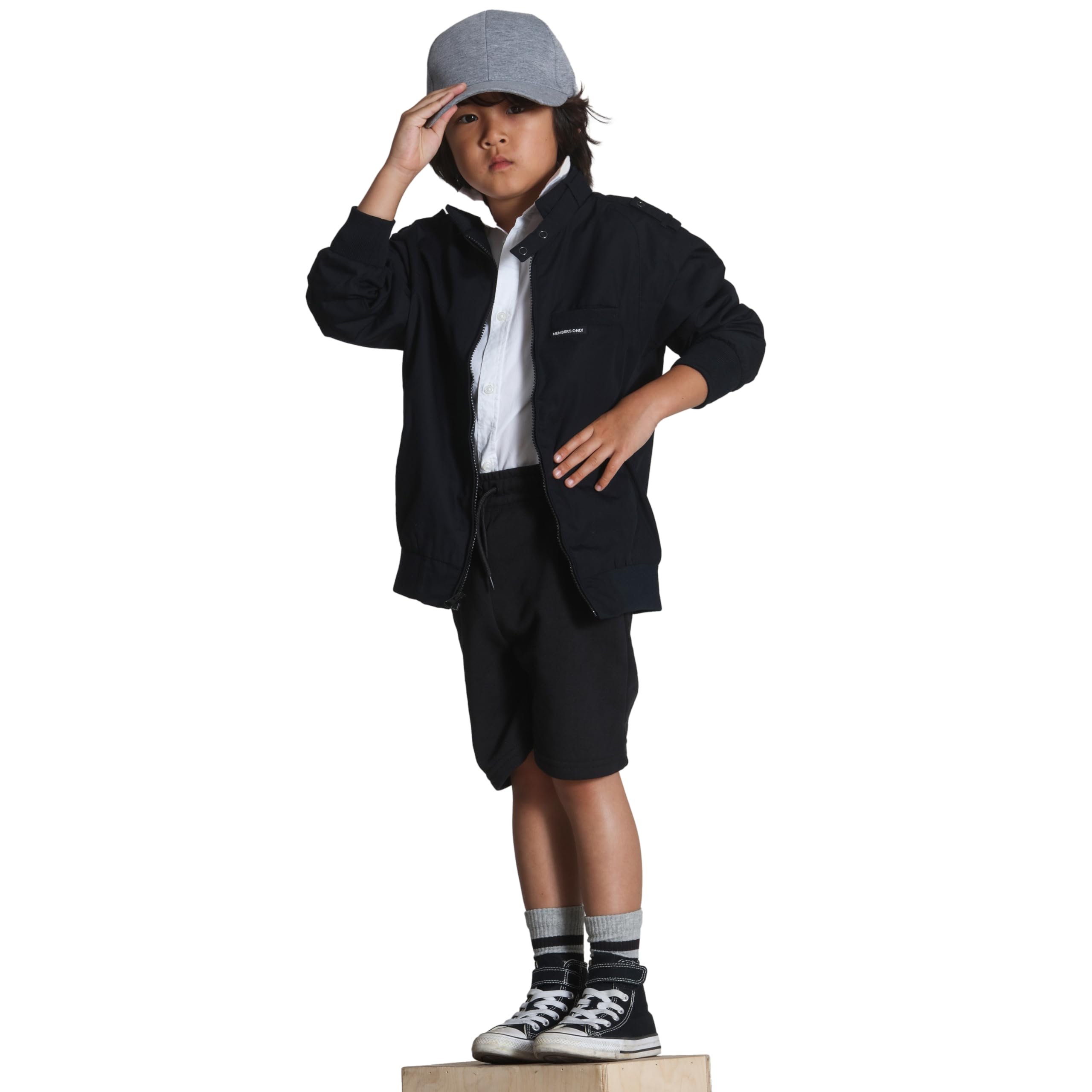 Members Only Kids Iconic Racer, Unisex Bomber Jacket - Image 4