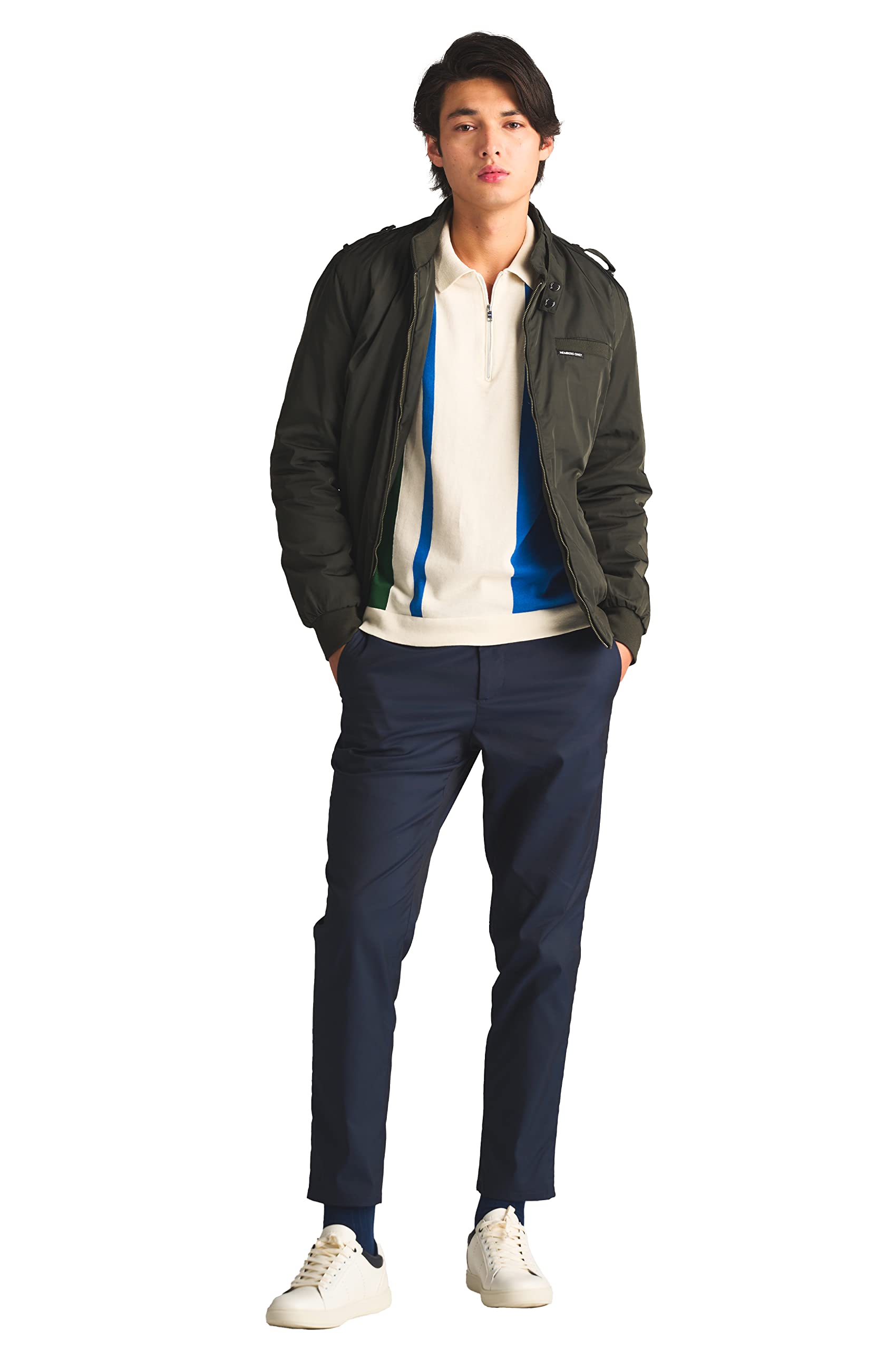 Members Only Men's Iconic Racer Quilted Lining Jacket |Slim Fit| - Image 4