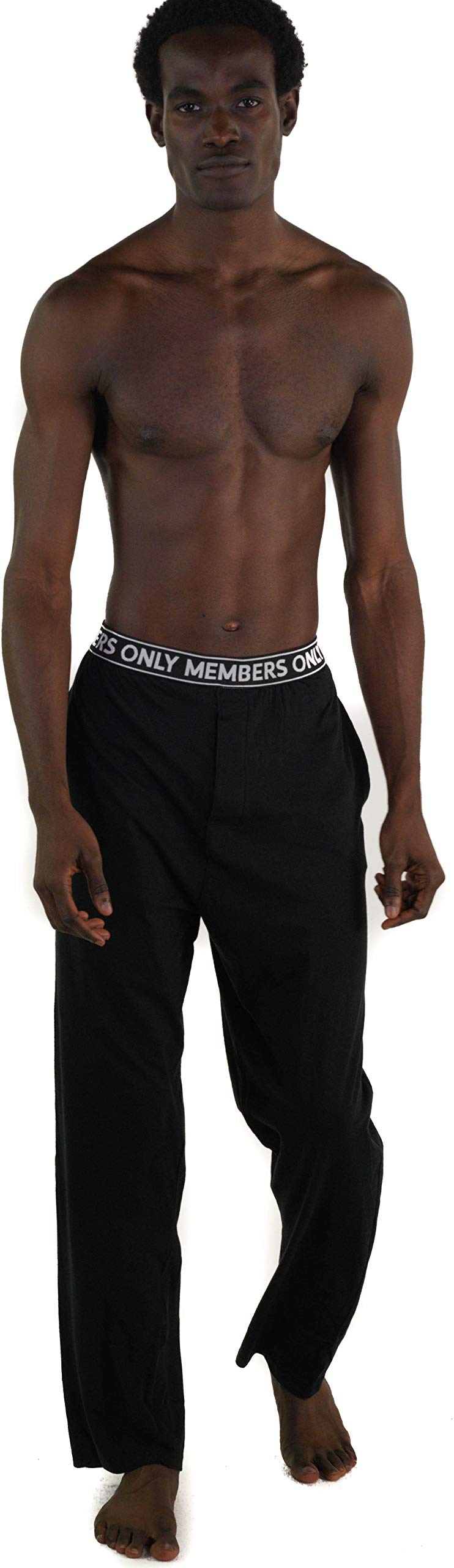 Members Only Men's Jersey Sleep Pant Cotton Woven with Two Side Pockets - Image 3