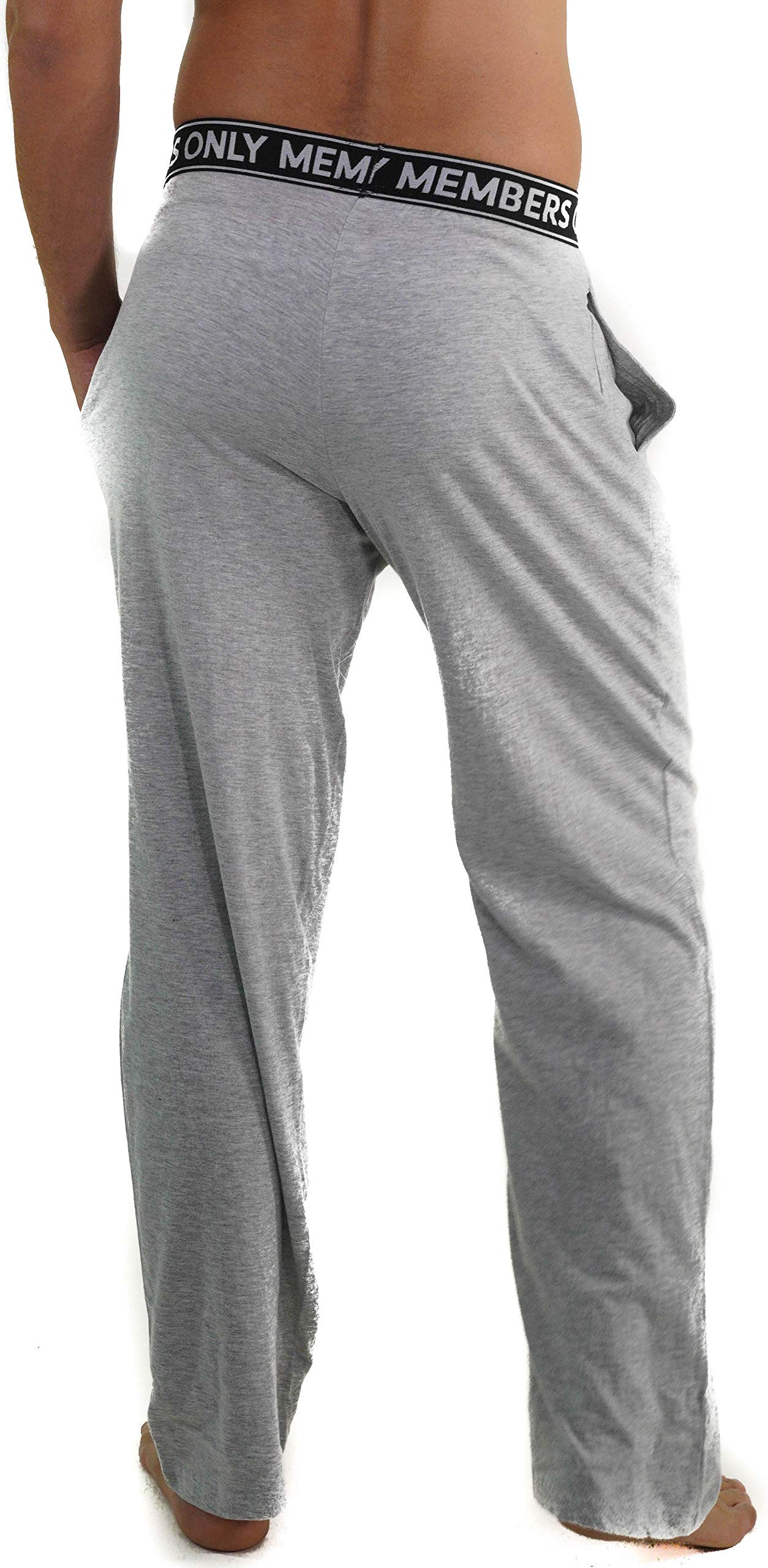Members Only Men's Jersey Sleep Pant Cotton Woven with Two Side Pockets - Image 3