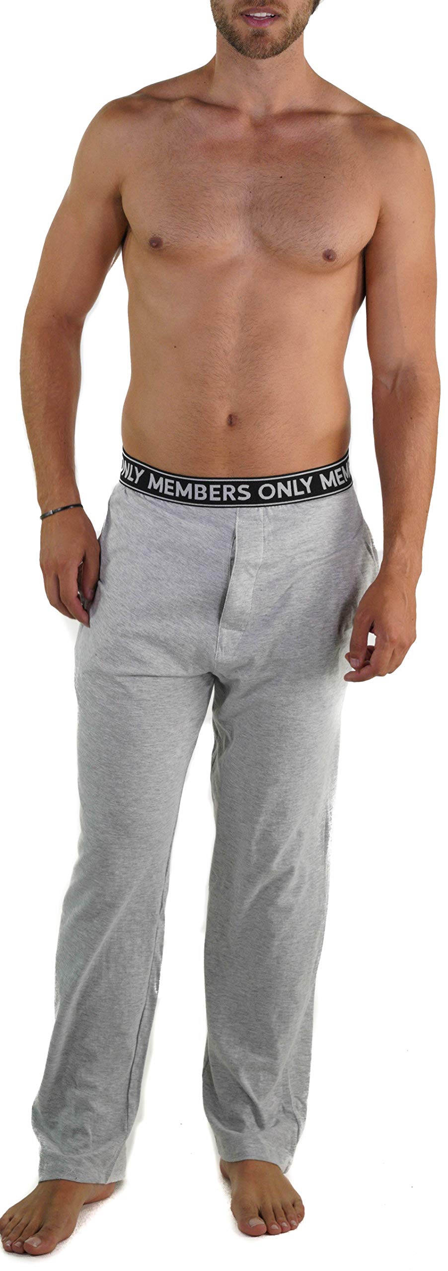Members Only Men's Jersey Sleep Pant Cotton Woven with Two Side Pockets - Image 4