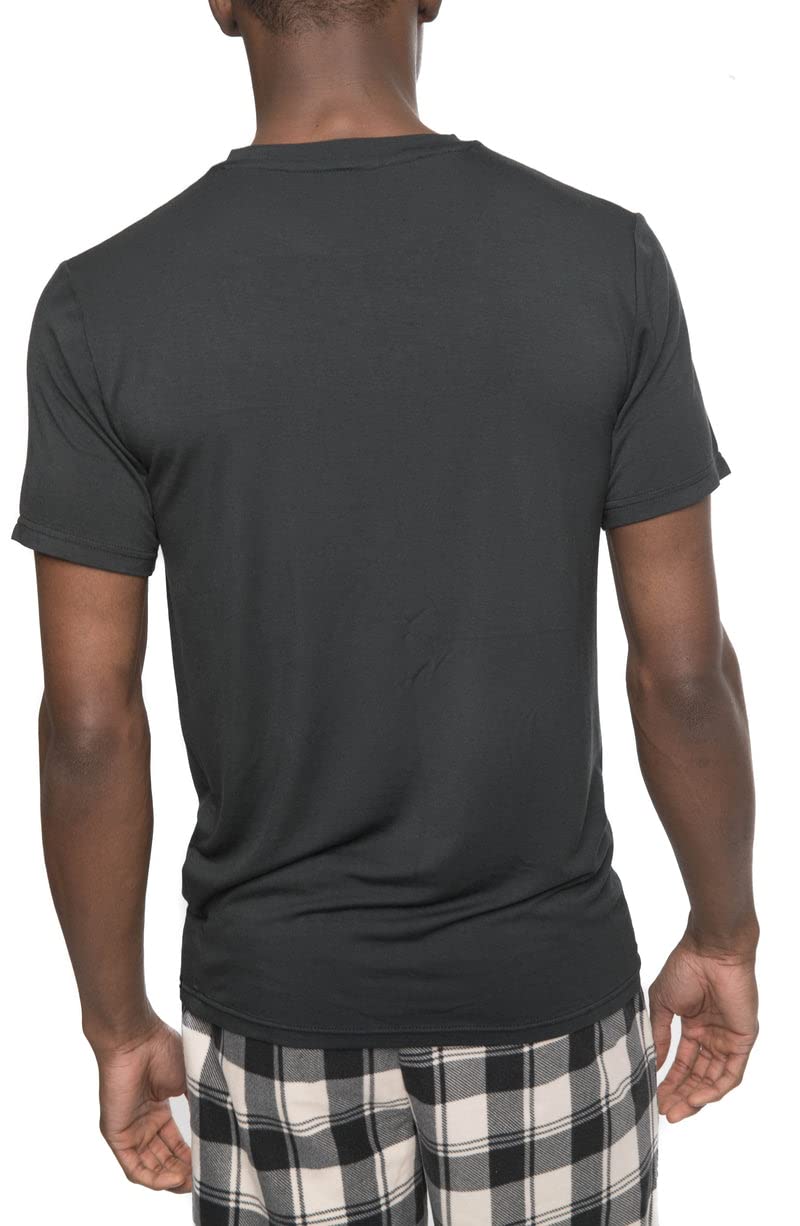 Members Only Men's Short Sleeve Bamboo Rayon Sleep T-Shirt - Image 3