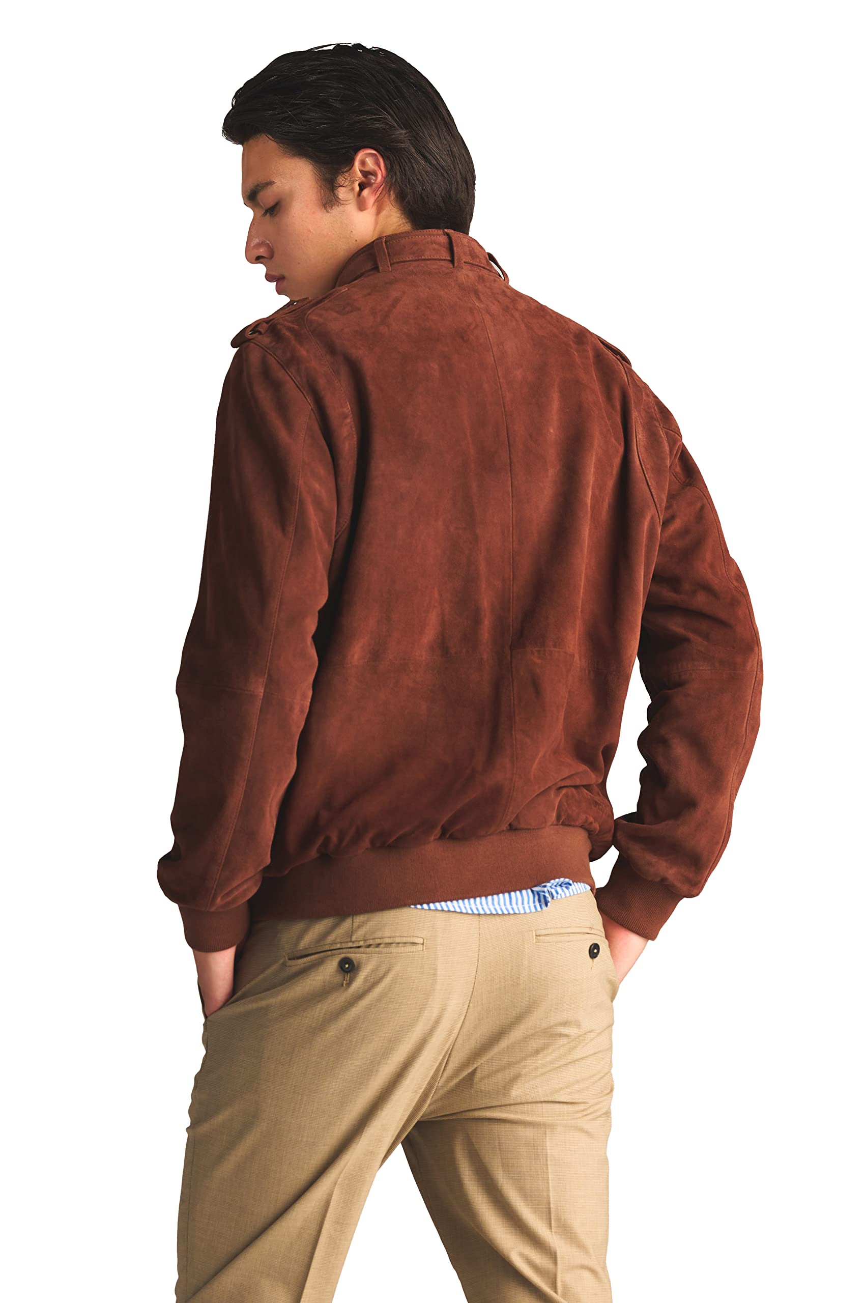 Members Only Men's Soft Suede Iconic Jacket |Slim Fit| - Image 4