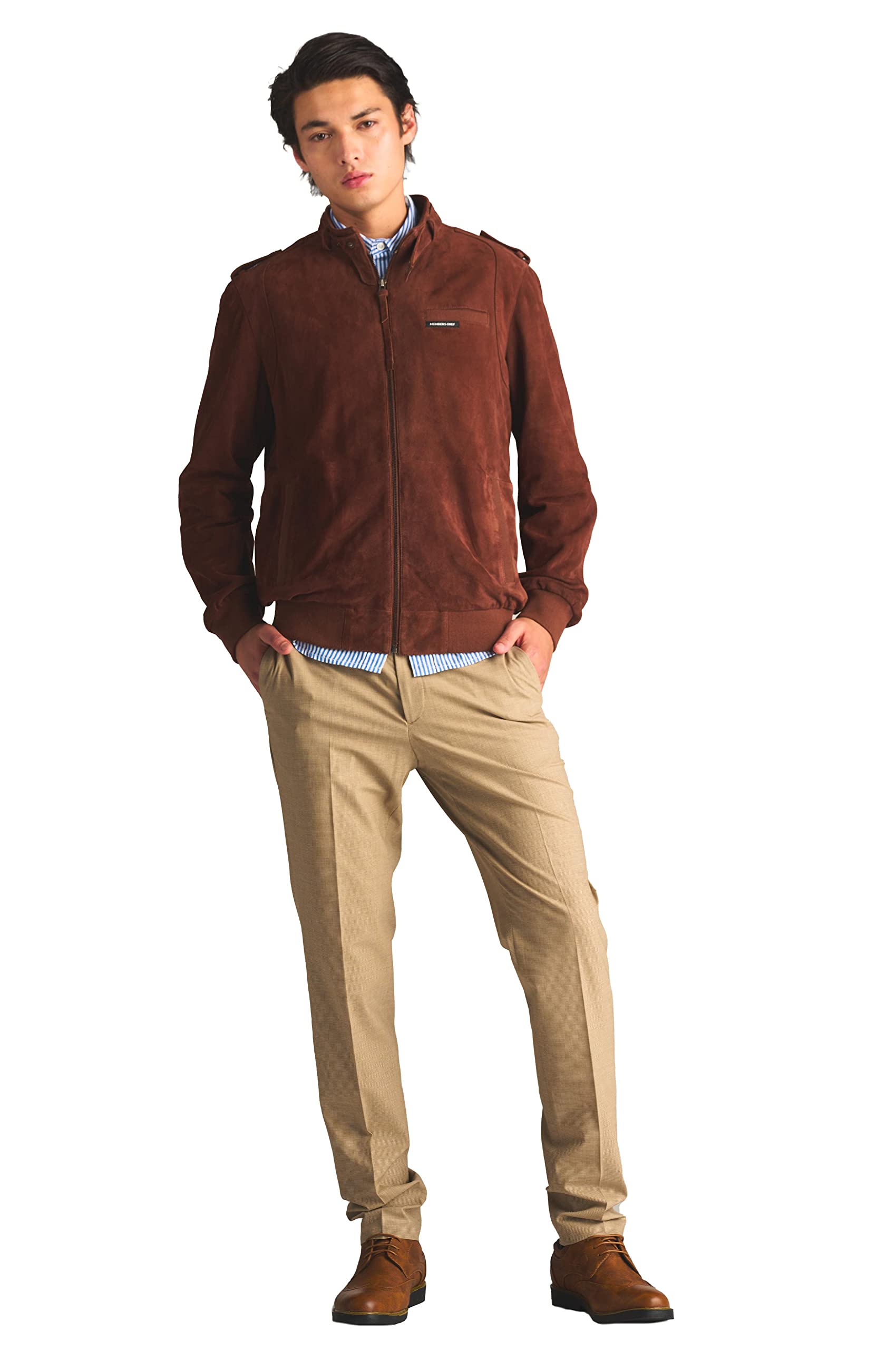 Members Only Men's Soft Suede Iconic Jacket |Slim Fit| - Image 6