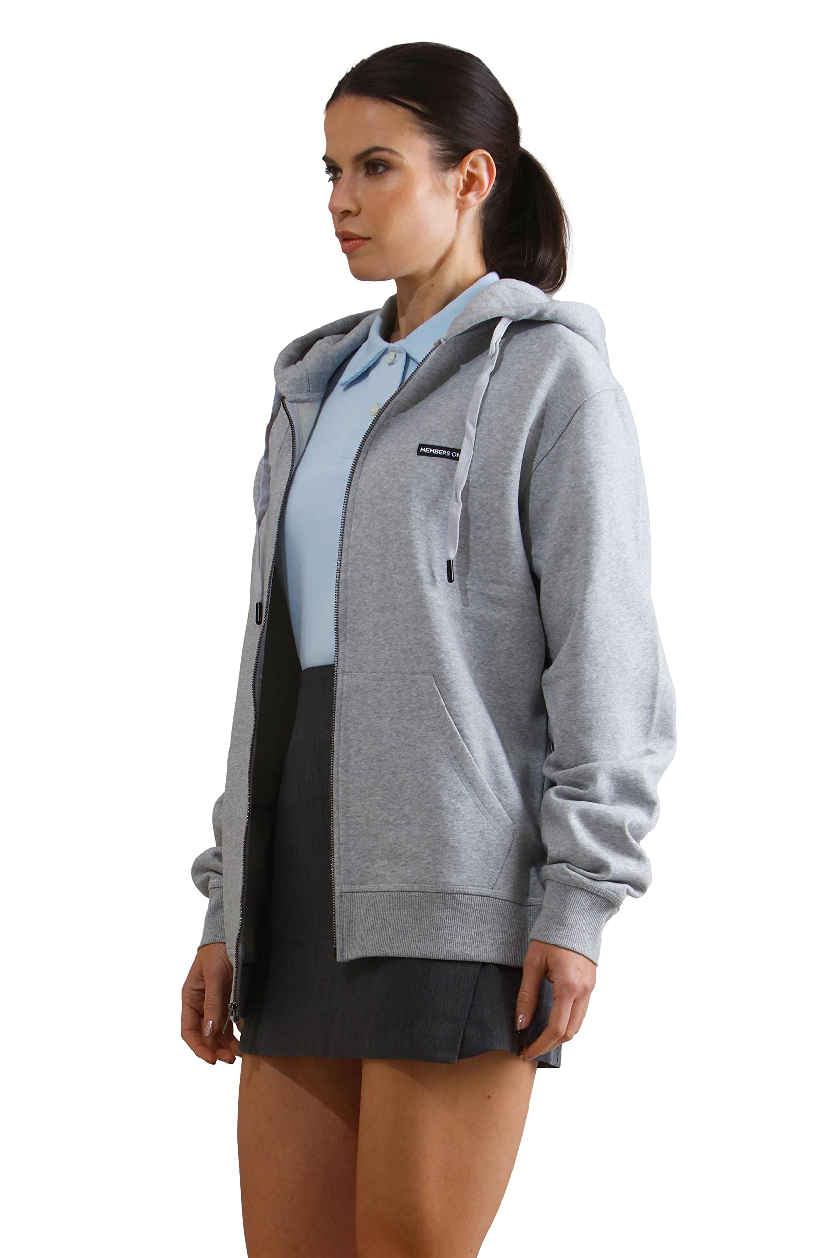 Members Only Women's Brooklyn Zip-Up Oversized Hoodie - Image 5