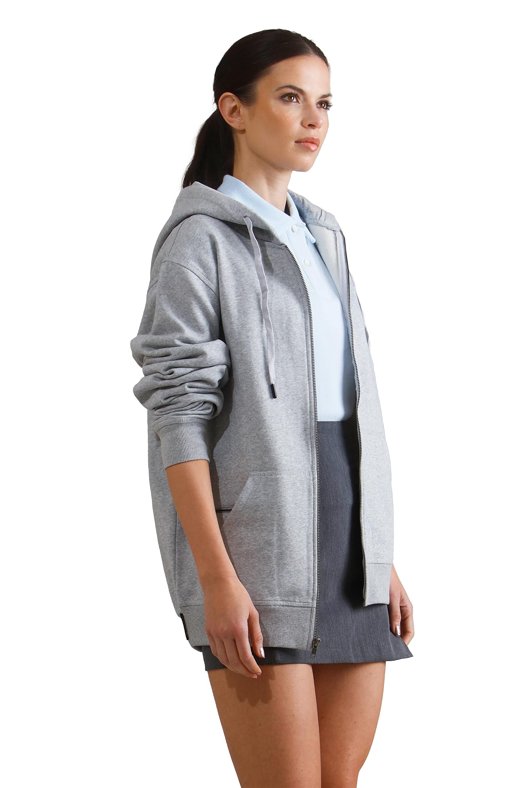 Members Only Women's Brooklyn Zip-Up Oversized Hoodie - Image 7