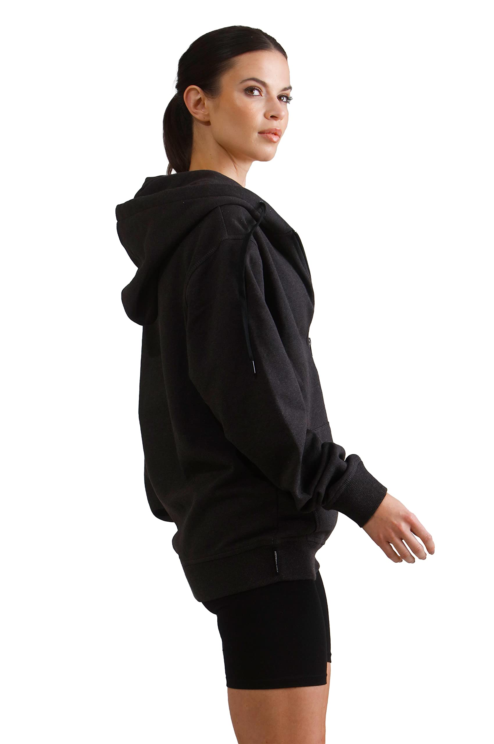 Members Only Women's Brooklyn Zip-Up Oversized Hoodie - Image 3