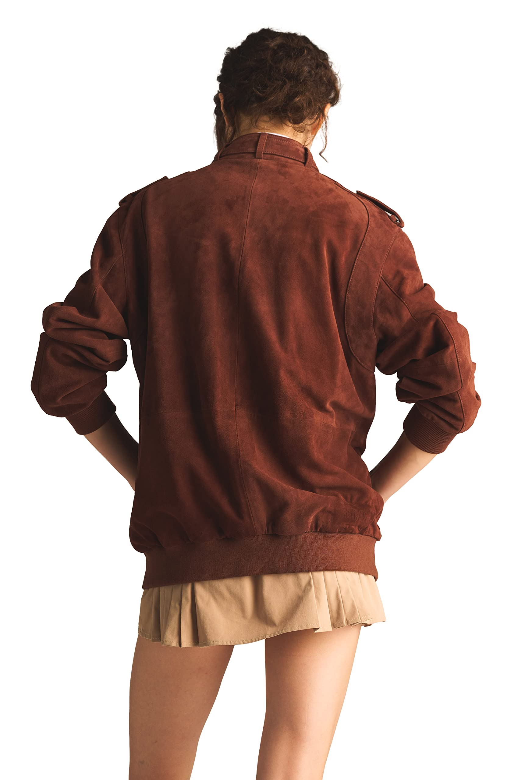 Members Only Women's Soft Suede Iconic Oversized Jacket - Image 4